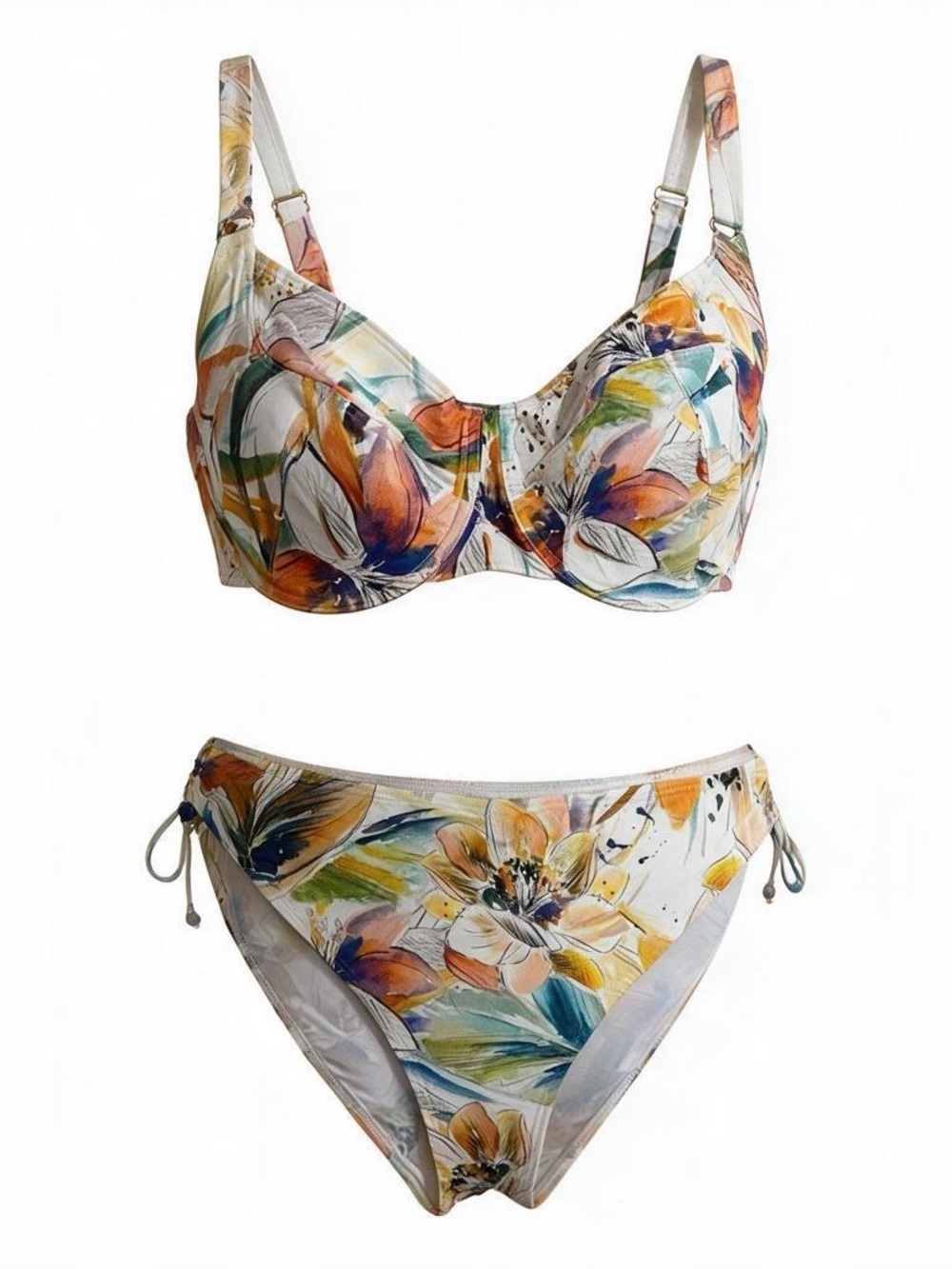 Empreinte Floral Underwire Bikini Set - Multi-Color